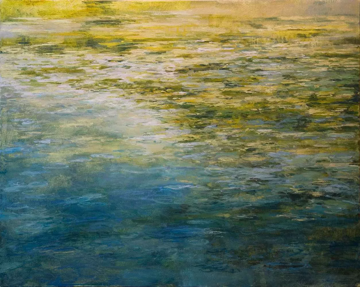 wish pond, 48″ x 60″, oil by Tania Dibbs