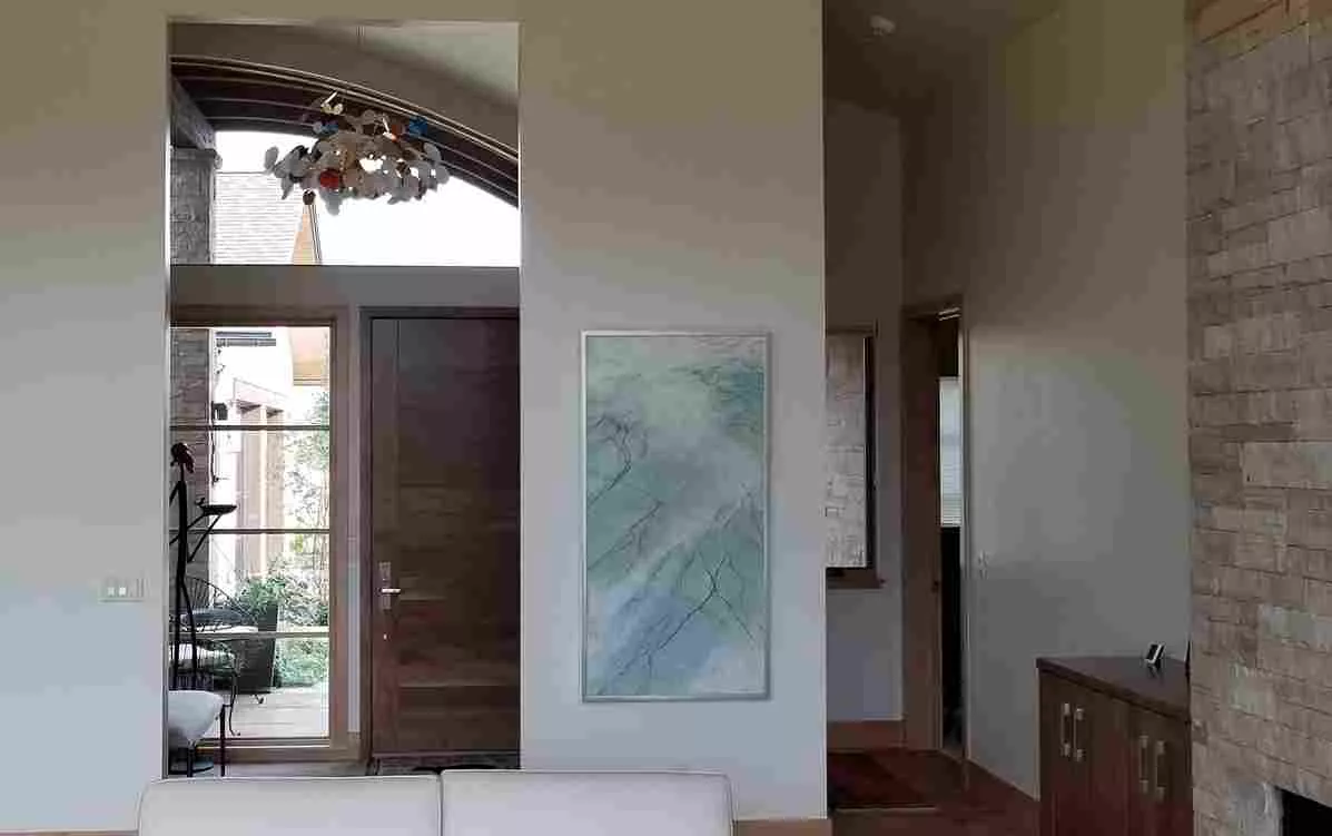 Tania Dibbs encaustic painting in a private home