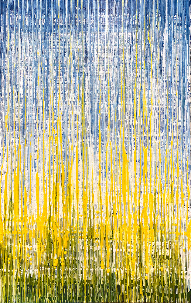 Dandelion Field, 36" x 24" oil on canvas